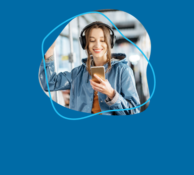 Hands holding a transit map up