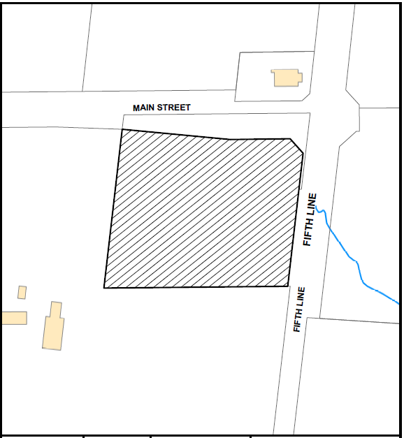 Map of development area