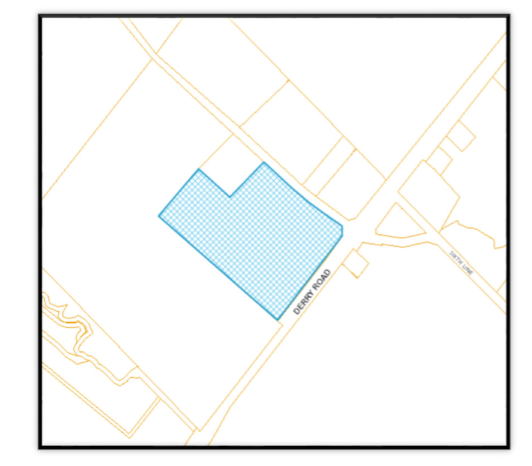 Map of development area