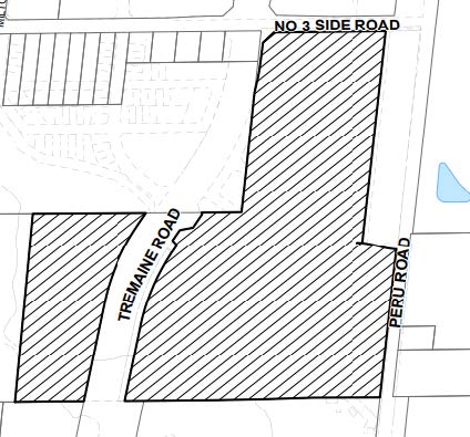 Map of development area