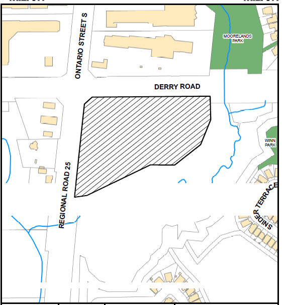 Map of development area