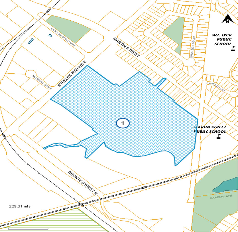 Map of rezoning area