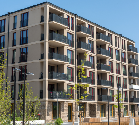 apartment buildings