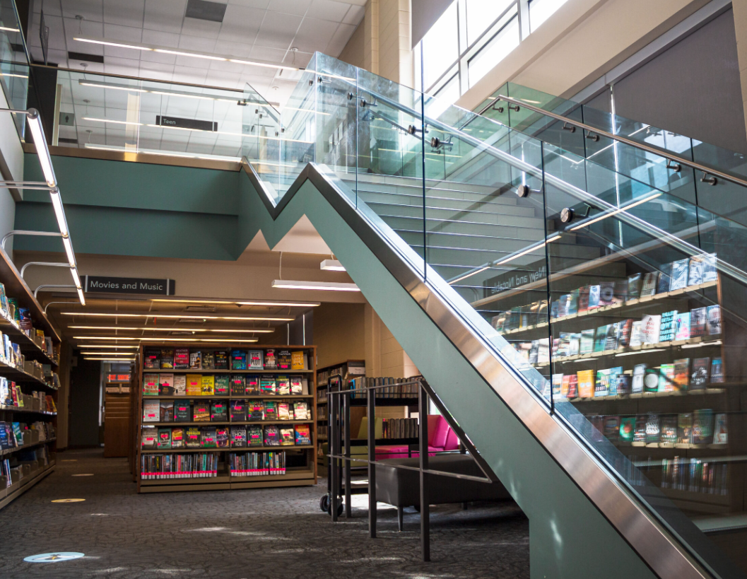 Inside of a library