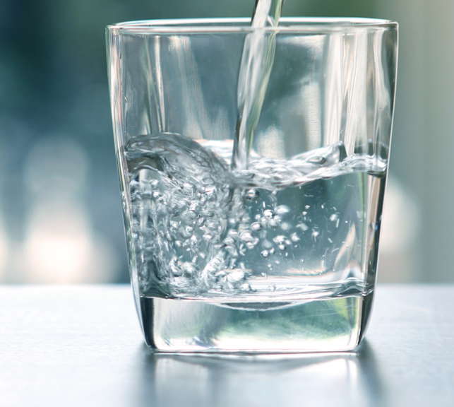 Photo of a glass with clean water